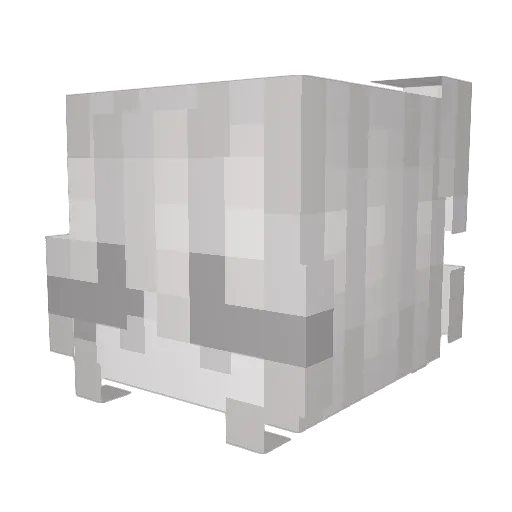 Entity4042 Minecraft avatar head, 3D render