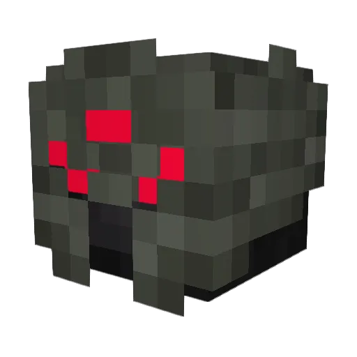 EntityGhost Minecraft avatar head, 3D render