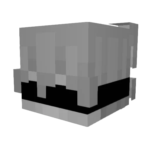EntityMag Minecraft avatar head, 3D render