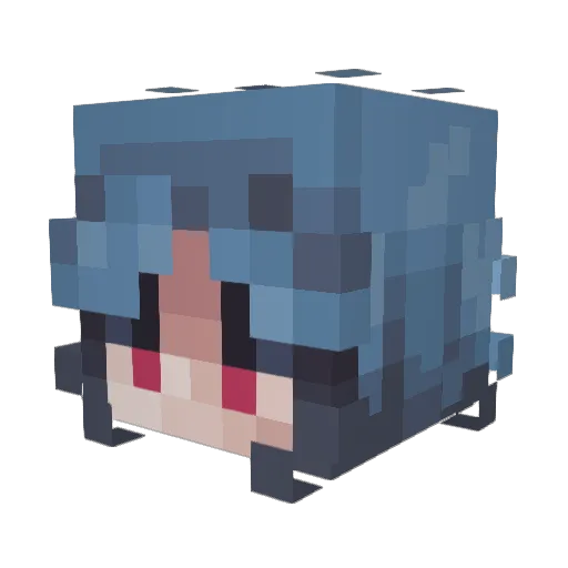 Entomeo Minecraft avatar head, 3D render