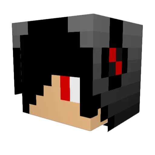 EntonHD Minecraft avatar head, 3D render