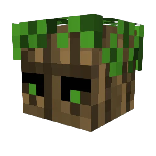 Entraction Minecraft avatar head, 3D render