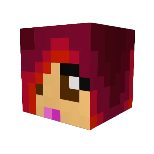 EntryZ Minecraft avatar head, 3D render