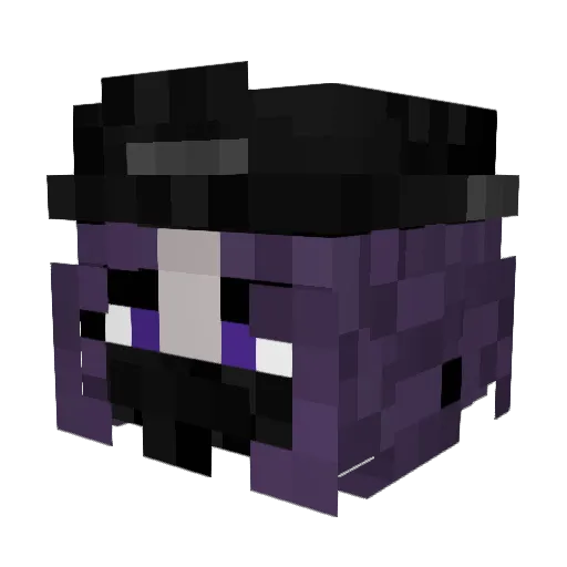 Entsil Minecraft avatar head, 3D render