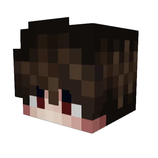 Entspannter_HD Minecraft avatar head, 3D render