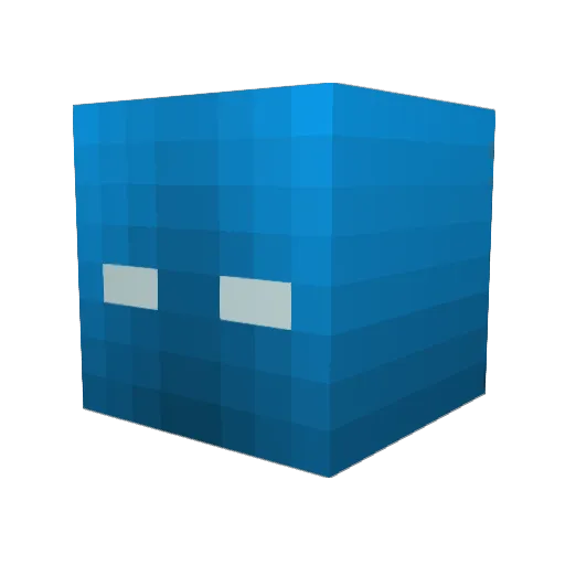 Entspannungsboss Minecraft avatar head, 3D render