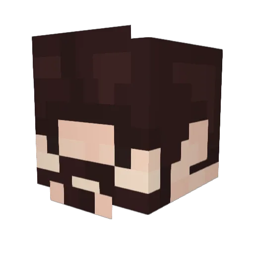 Entwistle Minecraft avatar head, 3D render