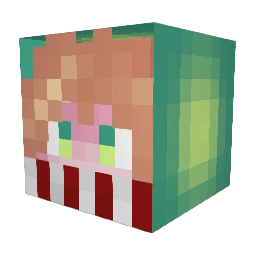 EntyFayYT Minecraft avatar head, 3D render