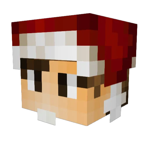 EnuTellaa Minecraft avatar head, 3D render