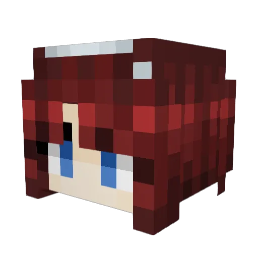 EnumTheProtogen Minecraft avatar head, 3D render