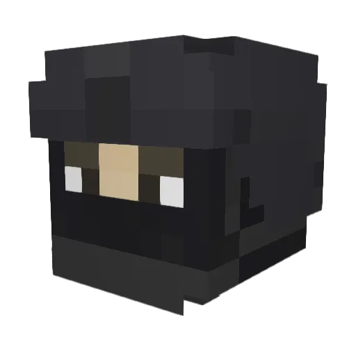 EnvPanic Minecraft avatar head, 3D render