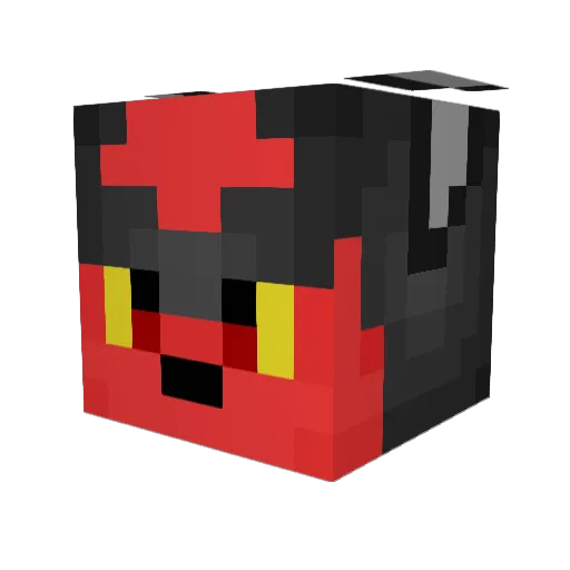 Envi_ Minecraft avatar head, 3D render