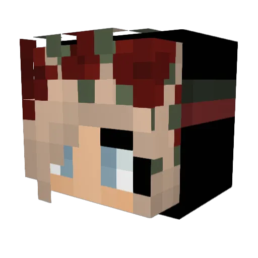 Envii Minecraft avatar head, 3D render