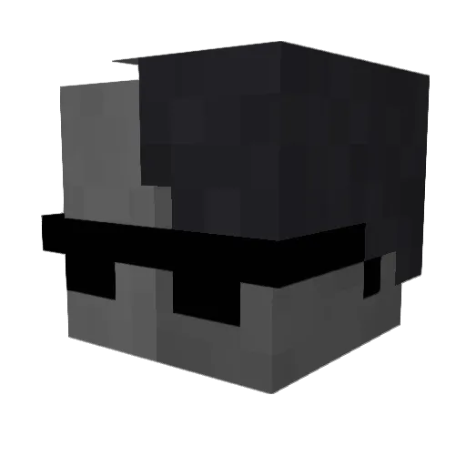 Enviiixity Minecraft avatar head, 3D render
