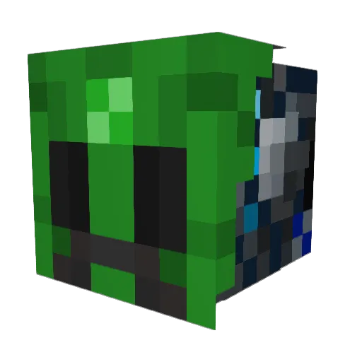 Envik_ Minecraft avatar head, 3D render