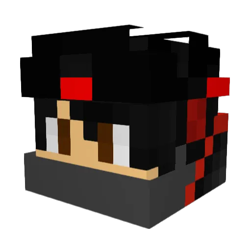 Envsion Minecraft avatar head, 3D render