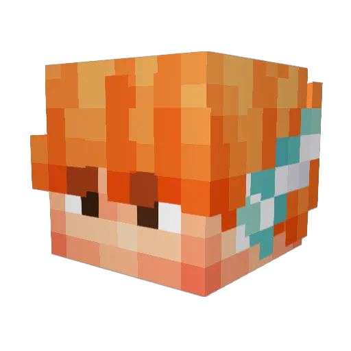 Envy4321 Minecraft avatar head, 3D render