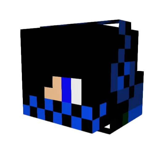 EnvyNL93 Minecraft avatar head, 3D render