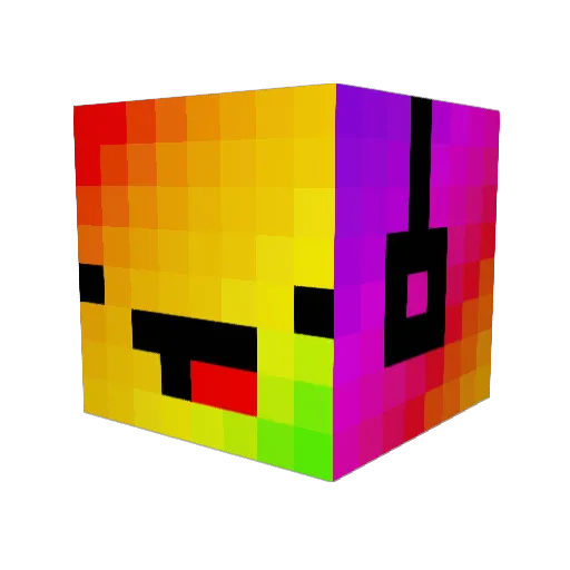 EnvyScoots Minecraft avatar head, 3D render
