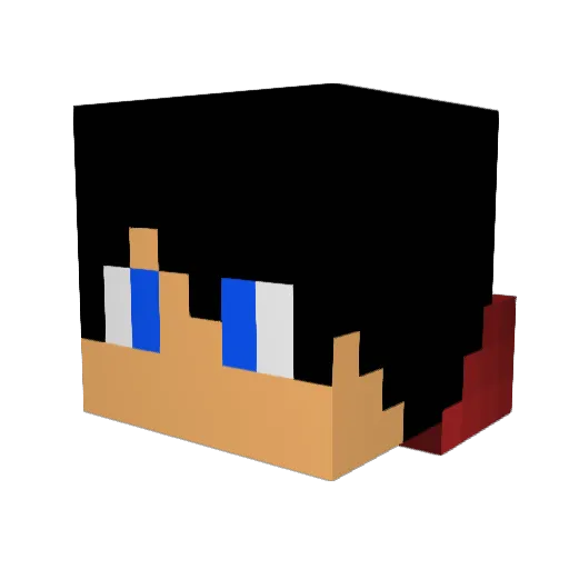 EnvySnoopy Minecraft avatar head, 3D render