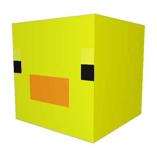 Envy_67 Minecraft avatar head, 3D render