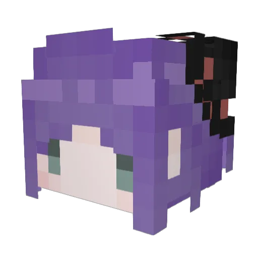 Envy_Envy Minecraft avatar head, 3D render