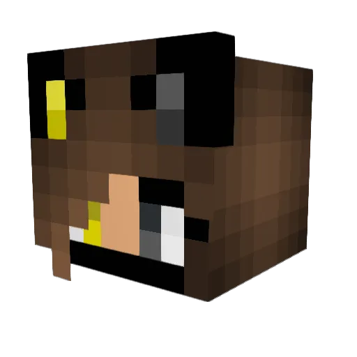 Enwynn Minecraft avatar head, 3D render