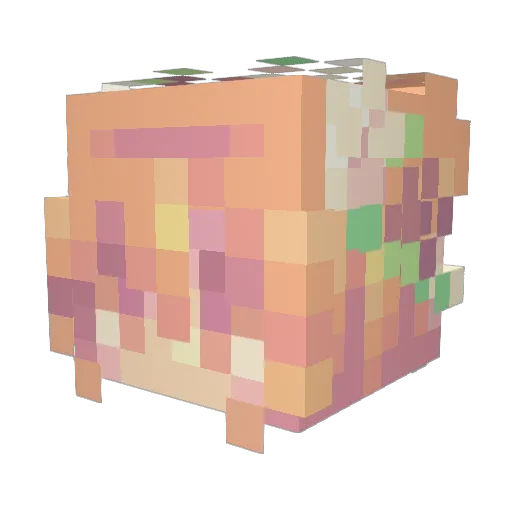Enxysis_ Minecraft avatar head, 3D render