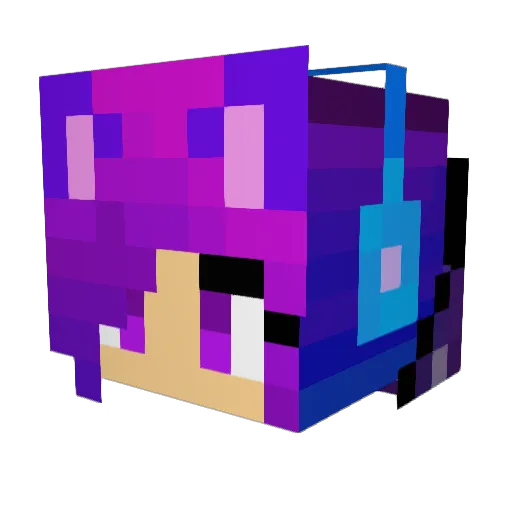 Enya_Krt Minecraft avatar head, 3D render