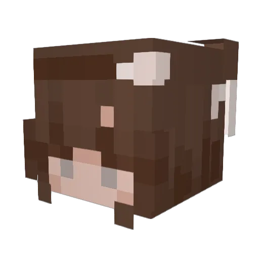 Enya_WdL Minecraft avatar head, 3D render