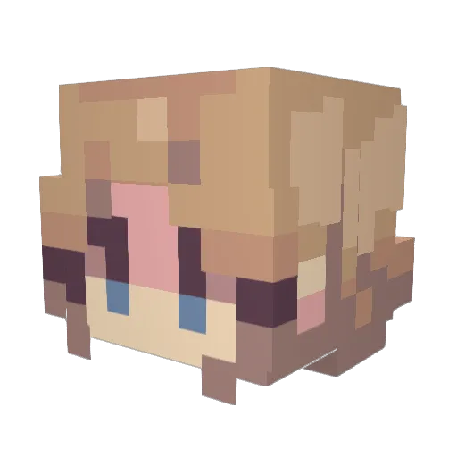 Enybinn Minecraft avatar head, 3D render