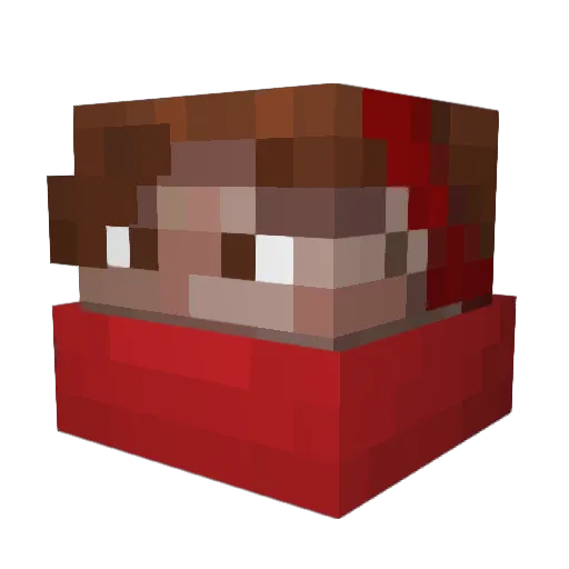 EnydogMC Minecraft avatar head, 3D render