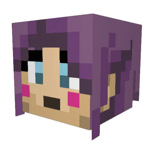 Enyeong Minecraft avatar head, 3D render