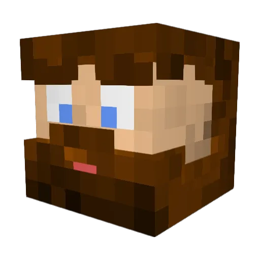 Enyeto0 Minecraft avatar head, 3D render