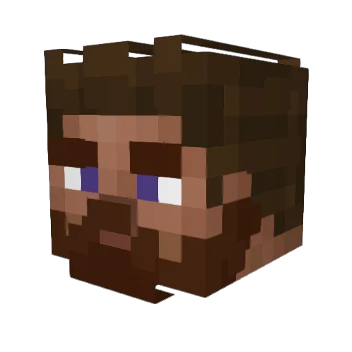 Enyo83 Minecraft avatar head, 3D render