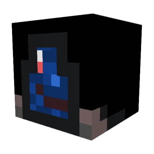 Enz007 Minecraft avatar head, 3D render