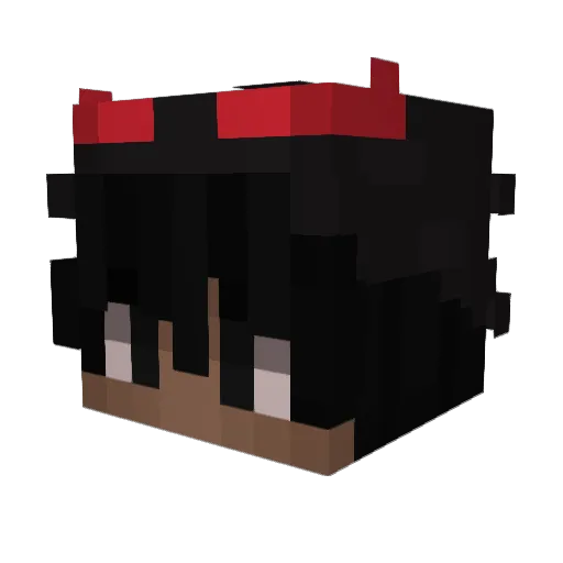 Enz0GR Minecraft avatar head, 3D render
