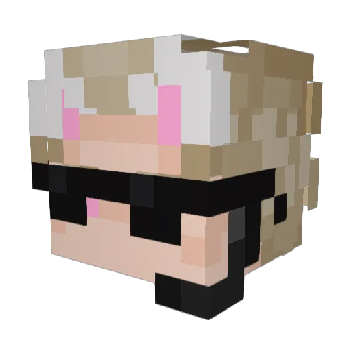 Enz0_188 Minecraft avatar head, 3D render