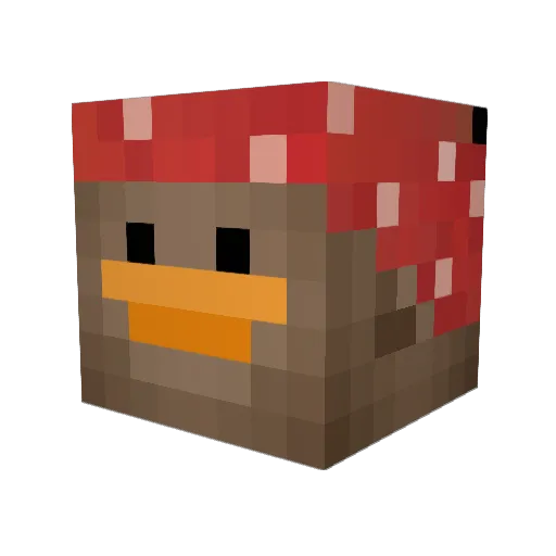 Enzeek Minecraft avatar head, 3D render