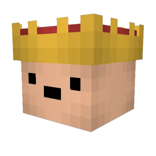 Enzimo Minecraft avatar head, 3D render