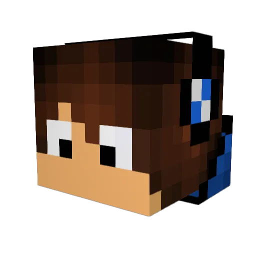 Enzo2305 Minecraft avatar head, 3D render