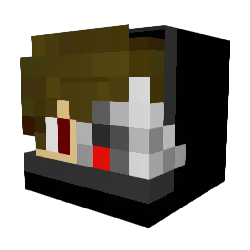 Enzo39 Minecraft avatar head, 3D render