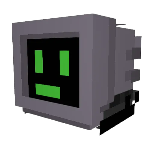 Enzo_Matrix_33 Minecraft avatar head, 3D render