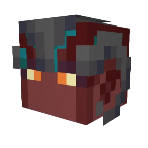 Enzocarft Minecraft avatar head, 3D render