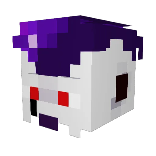 Enzoxify Minecraft avatar head, 3D render