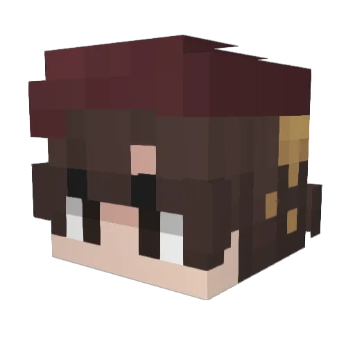 Enzr3 Minecraft avatar head, 3D render