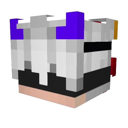 EoCapitao Minecraft avatar head, 3D render