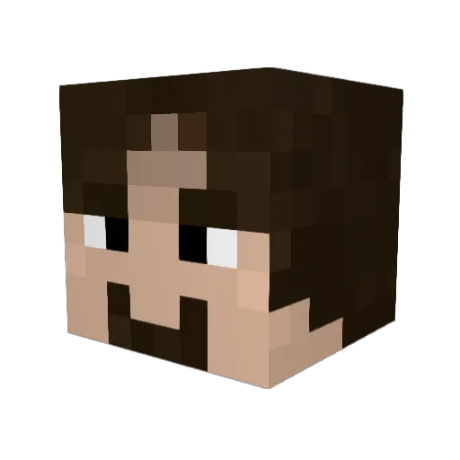 Eohor Minecraft avatar head, 3D render