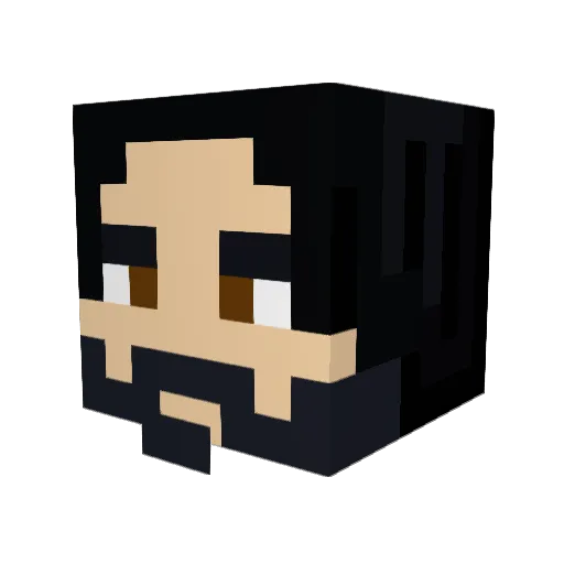 Eoin08 Minecraft avatar head, 3D render