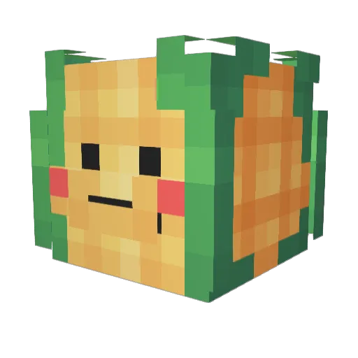 EokRyu Minecraft avatar head, 3D render